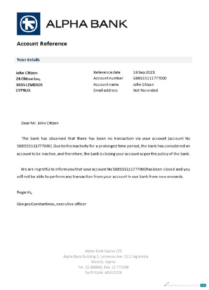 Download Cyprus Alpha Bank closure reference Photoshop template